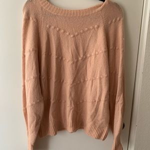 Cozy coral sweater